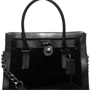 Michael Kors patent leather hamilton bag